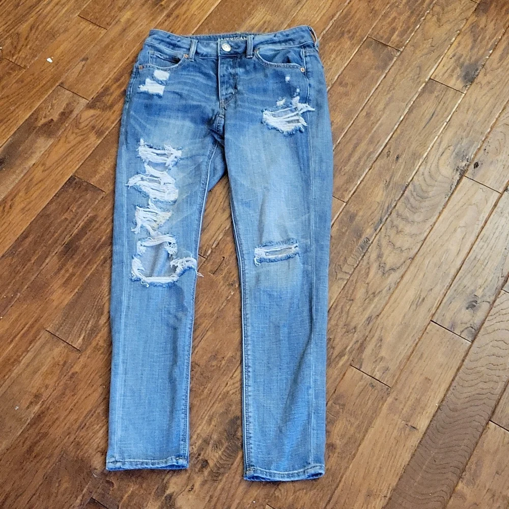 American Eagle Button Fly Tom girl jeans - Picture 1 of 4